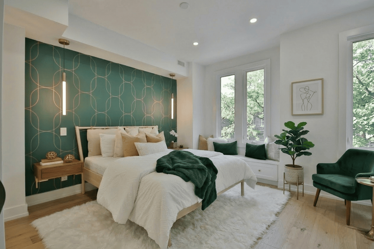 Finished bedroom furniture assembly result