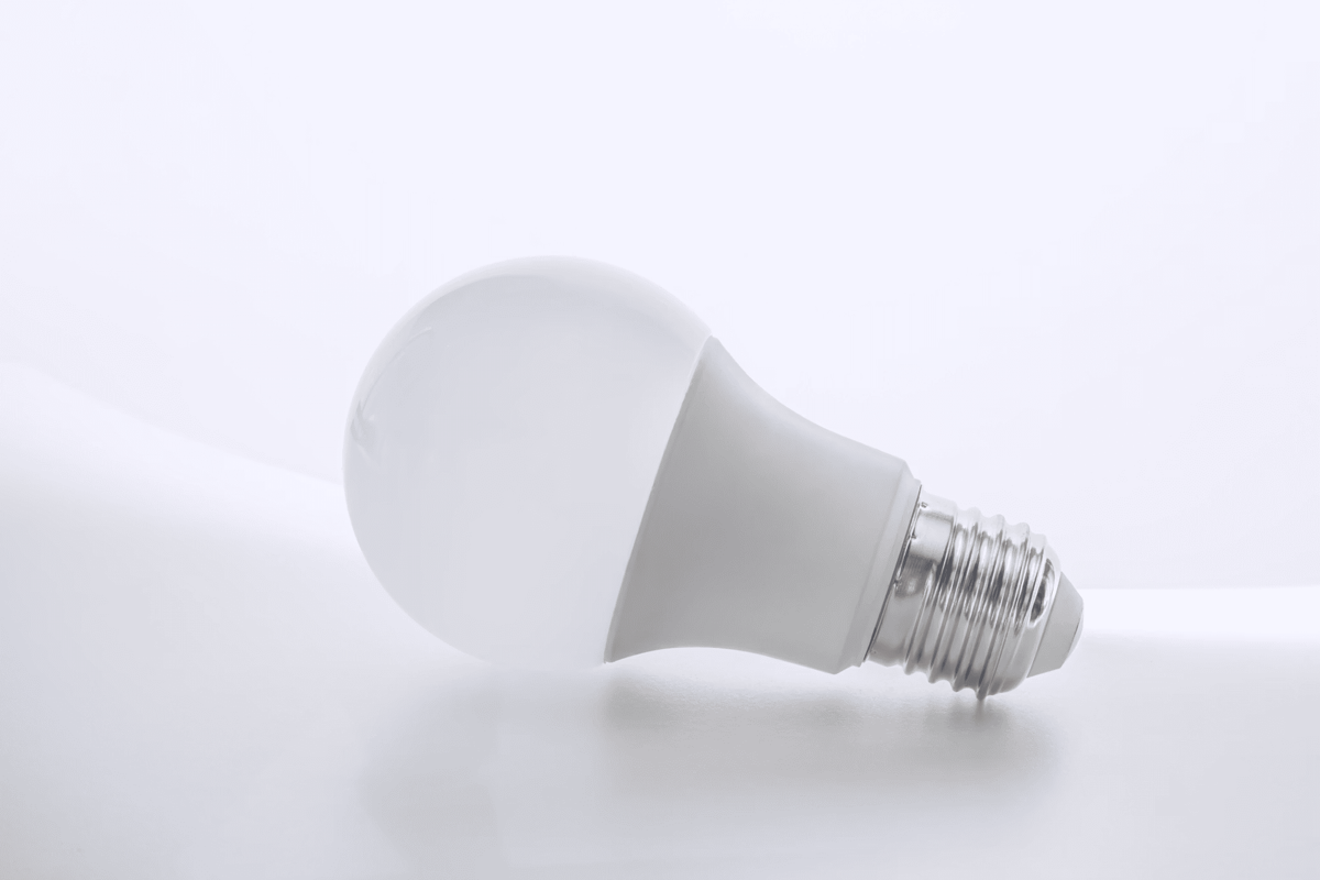 LED light bulb installation for energy-efficient home lighting