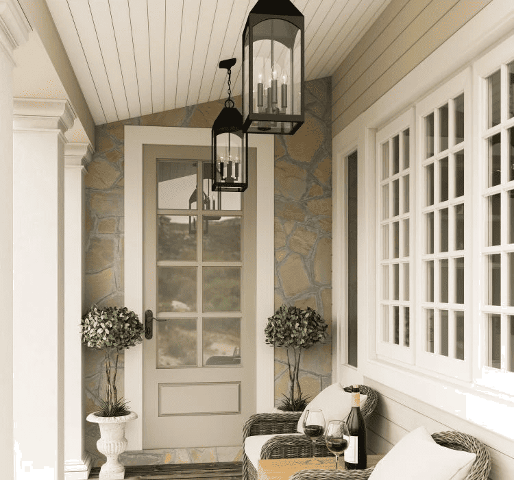porch light installation for front entrance lighting
