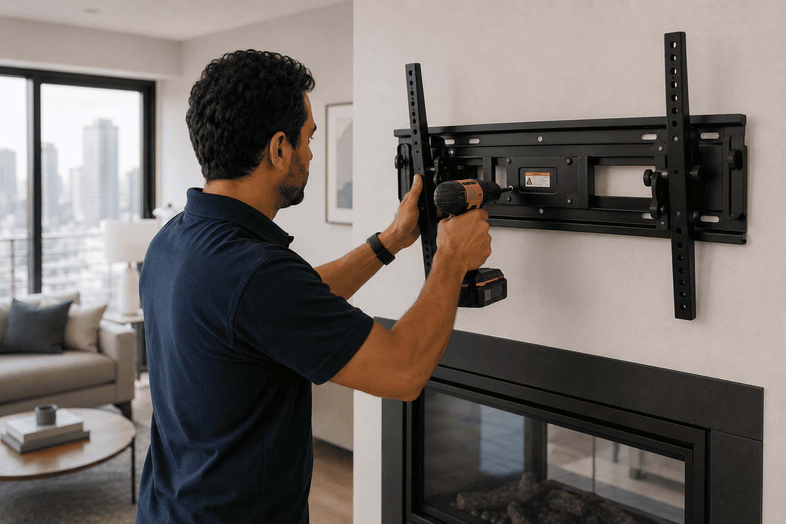 Process step 3: Mount selection and bracket install