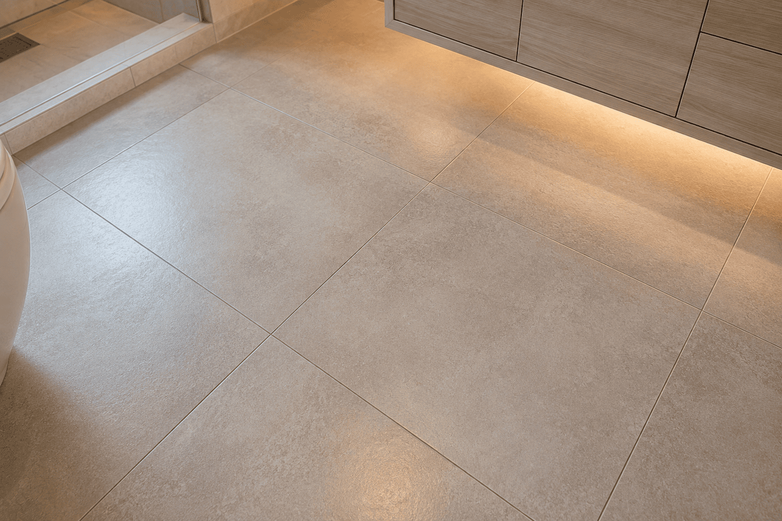 Heated bathroom floor, North York