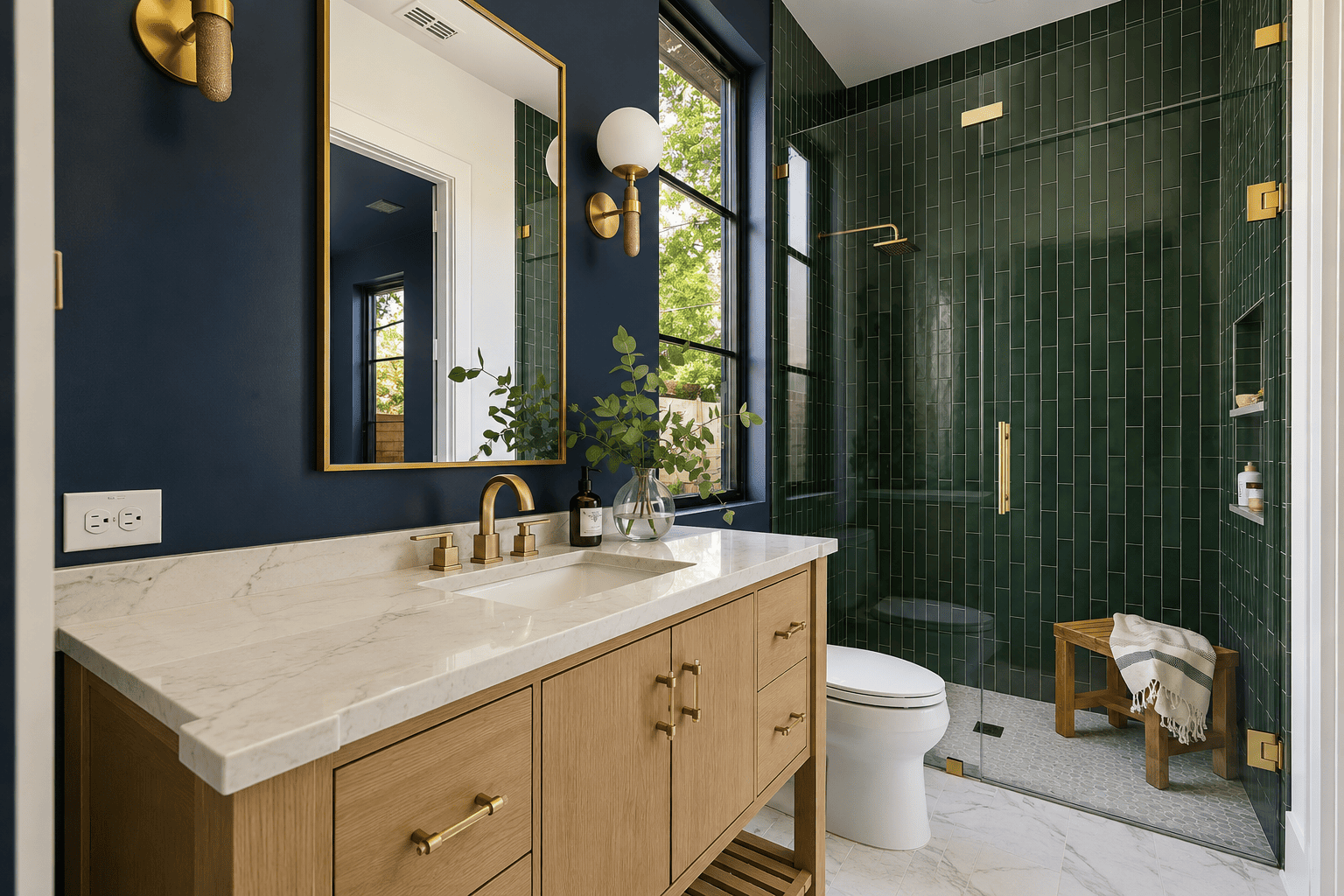 Condo tub-to-shower conversion Toronto β completed walk-in shower