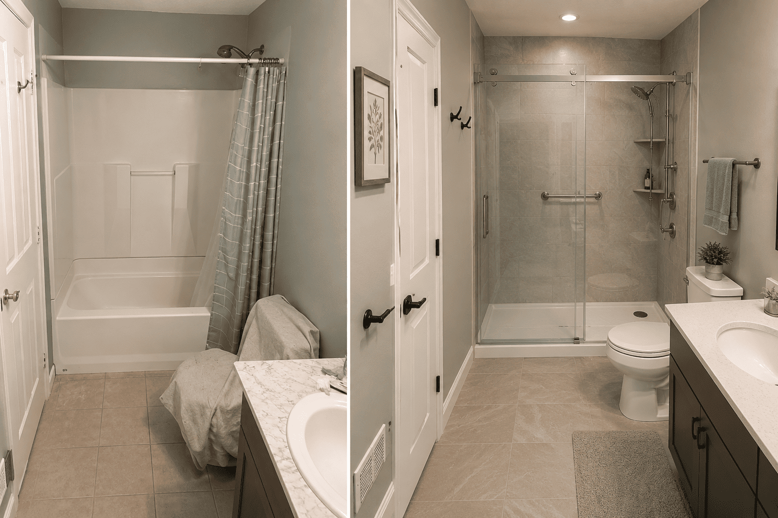 Tub to shower conversion contractor in Toronto
