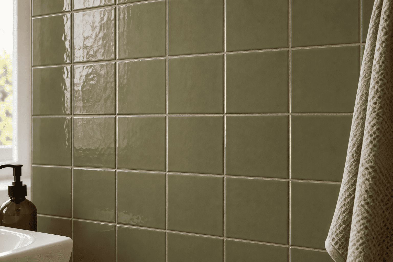 Ceramic wall tile in a Toronto bathroom