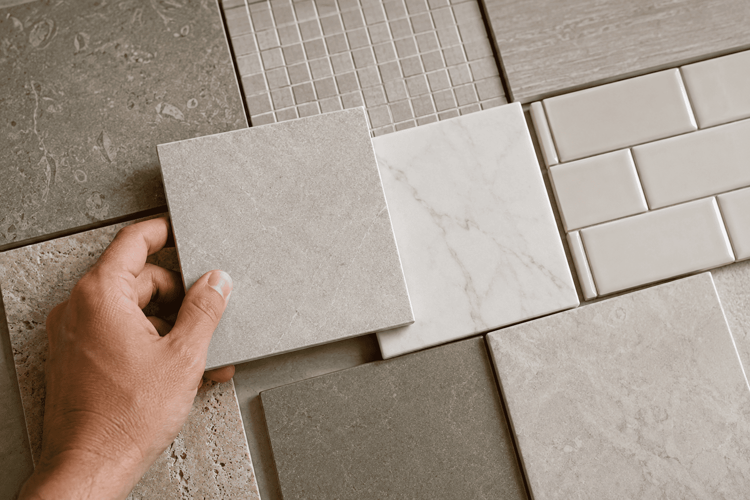 Tile, pattern, and grout selection for a Toronto tiling project
